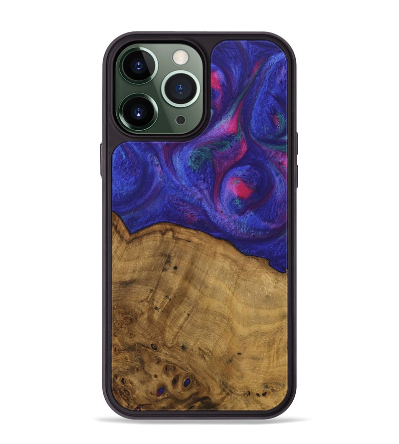 iPhone 13 Pro Max Wood Phone Case - Naoma (Purple, 740228)