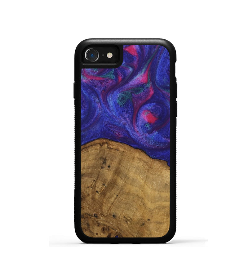 iPhone SE Wood Phone Case - Naoma (Purple, 740228)