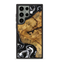 Galaxy S23 Ultra Wood Phone Case - Amiya (Black & White, 740236)