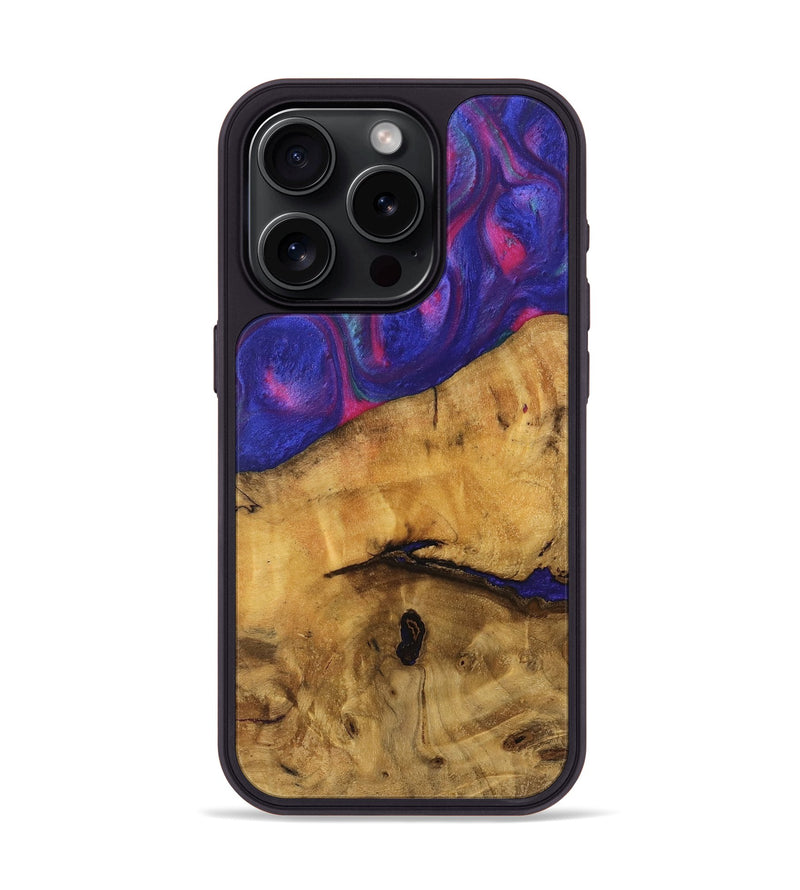 iPhone 15 Pro Wood Phone Case - Prams (Purple, 740240)