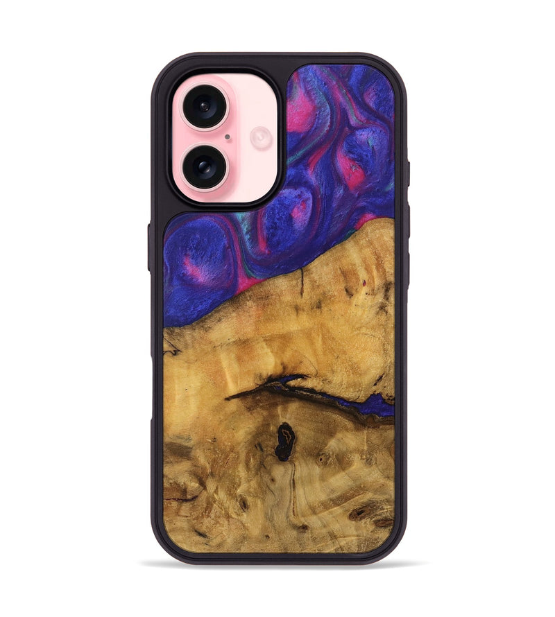 iPhone 16 Wood Phone Case - Prams (Purple, 740240)