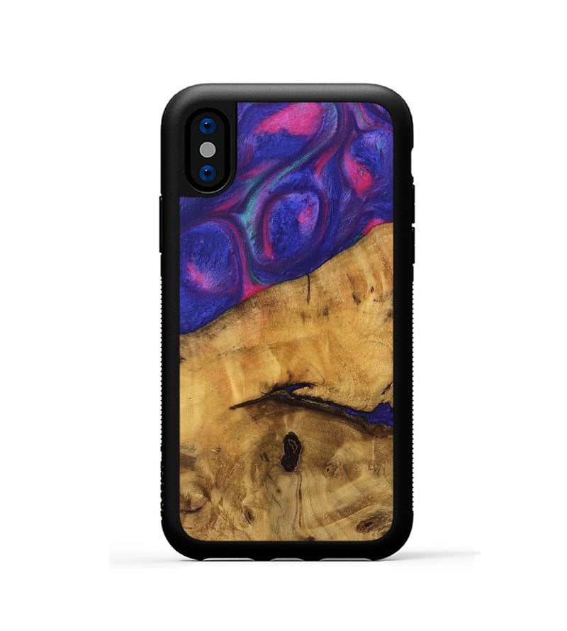 iPhone Xs Wood Phone Case - Prams (Purple, 740240)