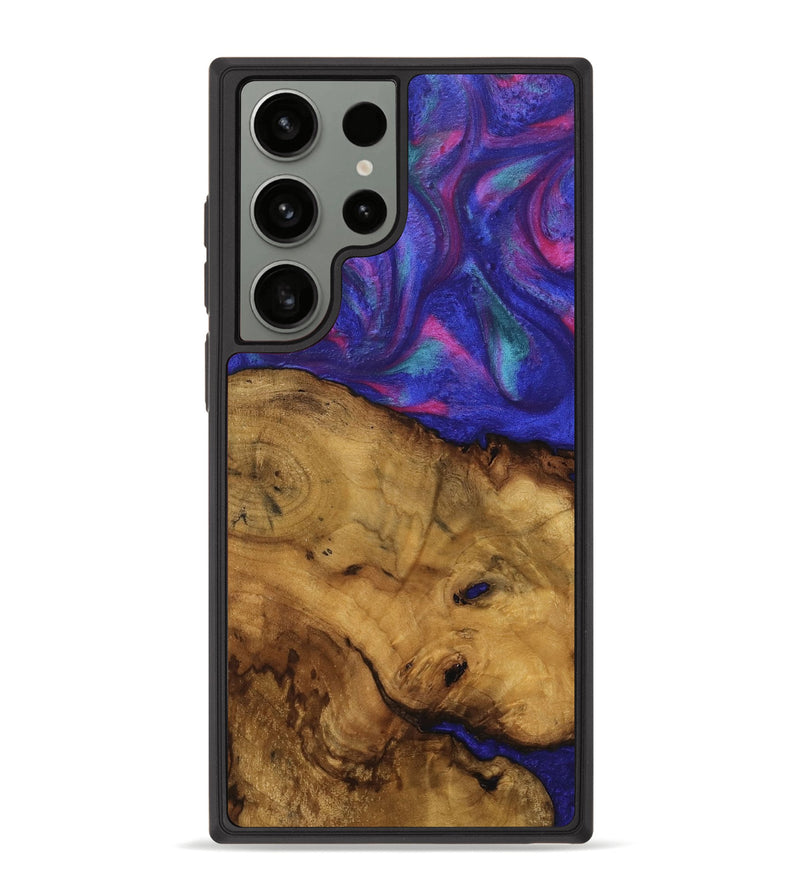 Galaxy S23 Ultra Wood Phone Case - Abbas (Purple, 740246)