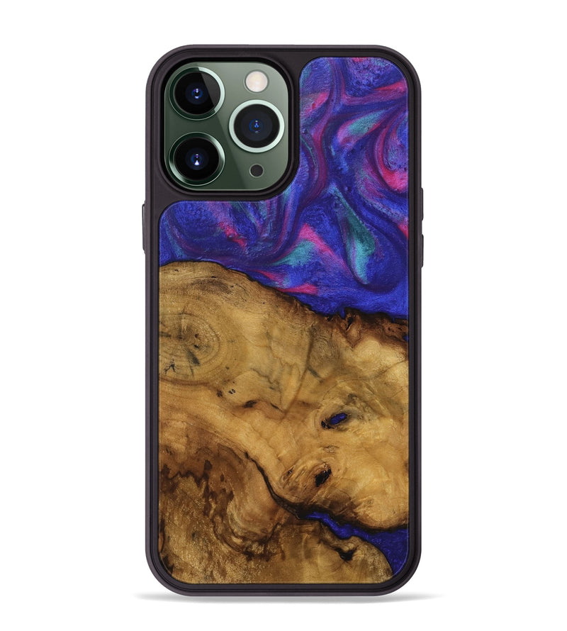 iPhone 13 Pro Max Wood Phone Case - Abbas (Purple, 740246)