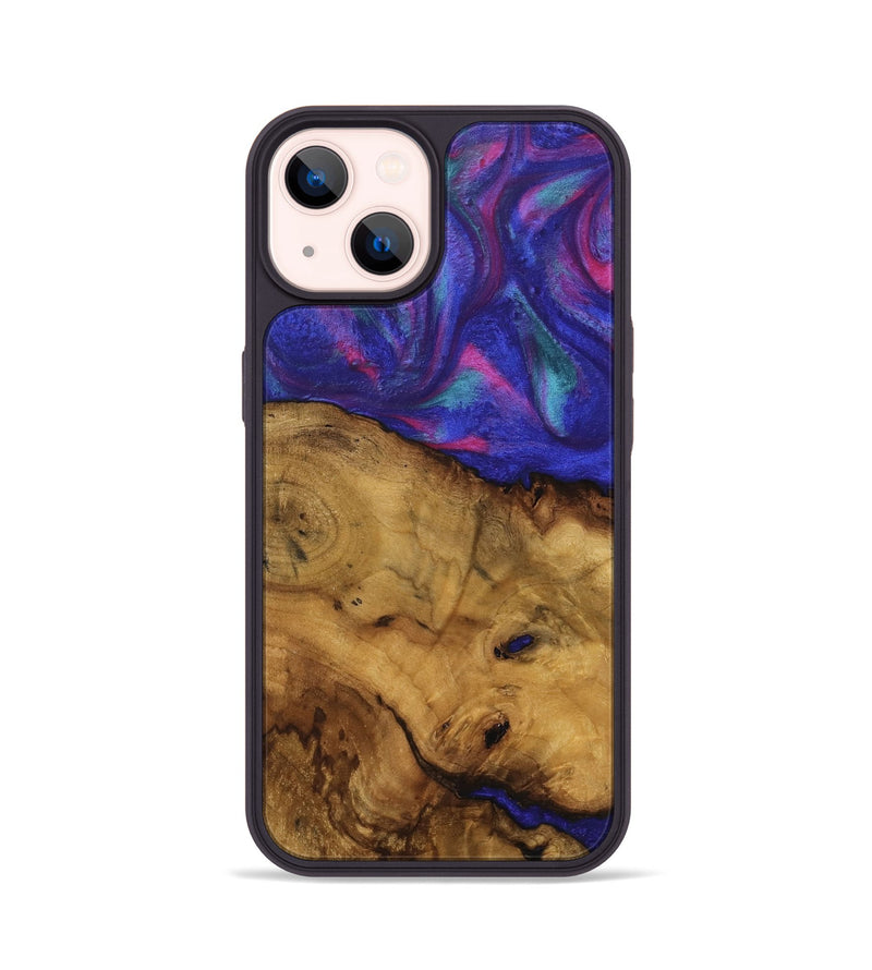 iPhone 14 Wood Phone Case - Abbas (Purple, 740246)