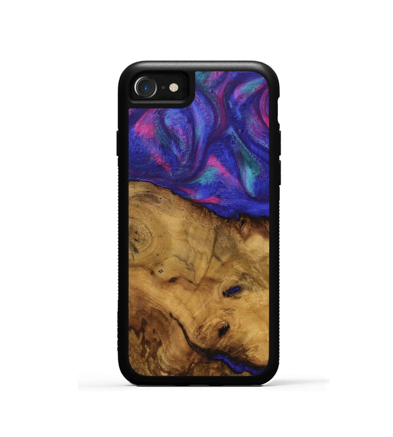 iPhone SE Wood Phone Case - Abbas (Purple, 740246)