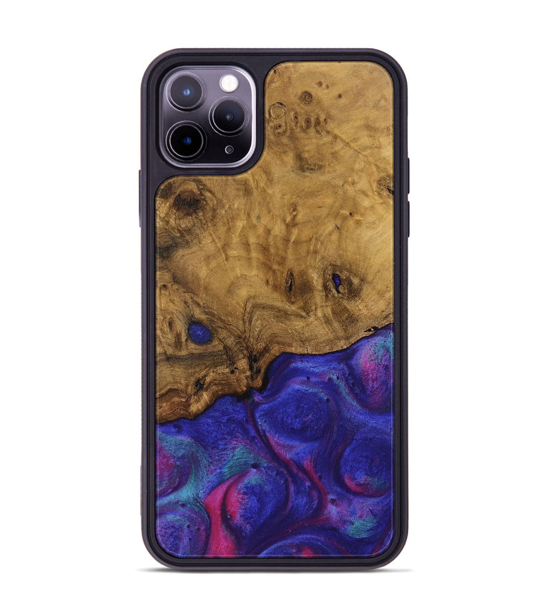 iPhone 11 Pro Max Wood Phone Case - Arda (Purple, 740247)