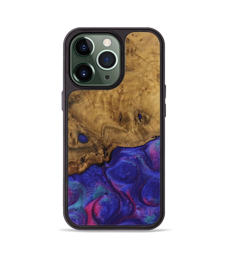 iPhone 13 Pro Wood Phone Case - Arda (Purple, 740247)