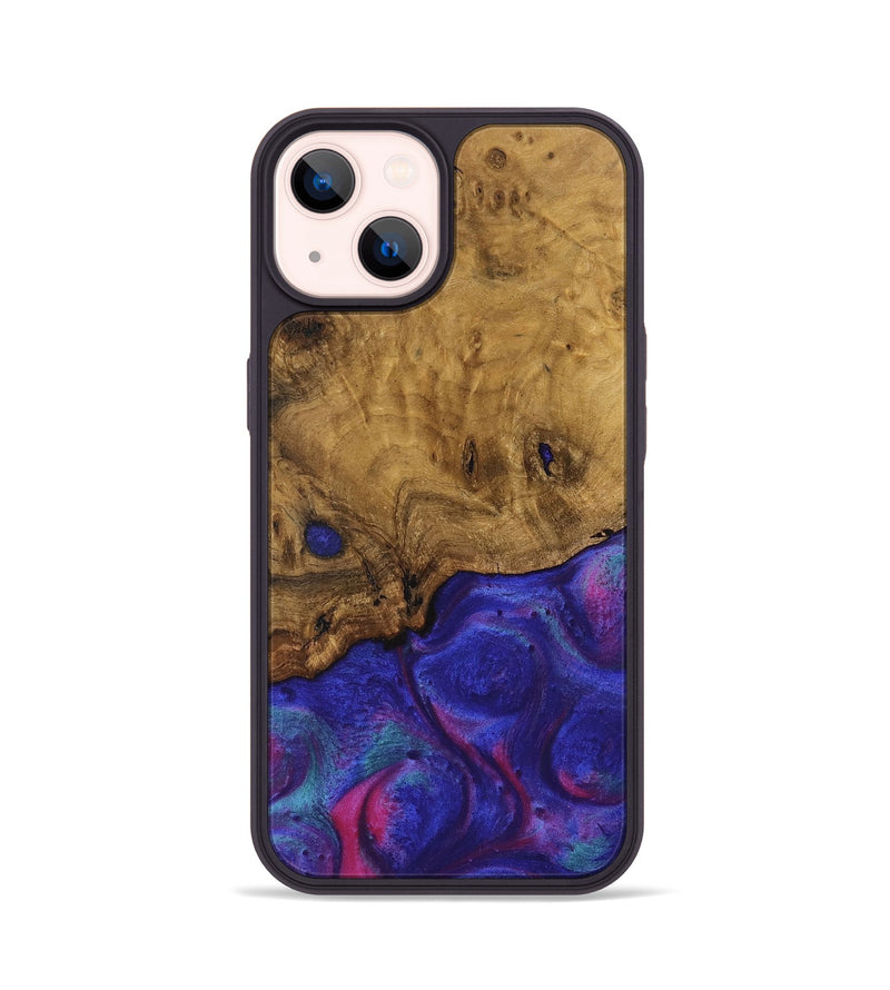 iPhone 14 Wood Phone Case - Arda (Purple, 740247)