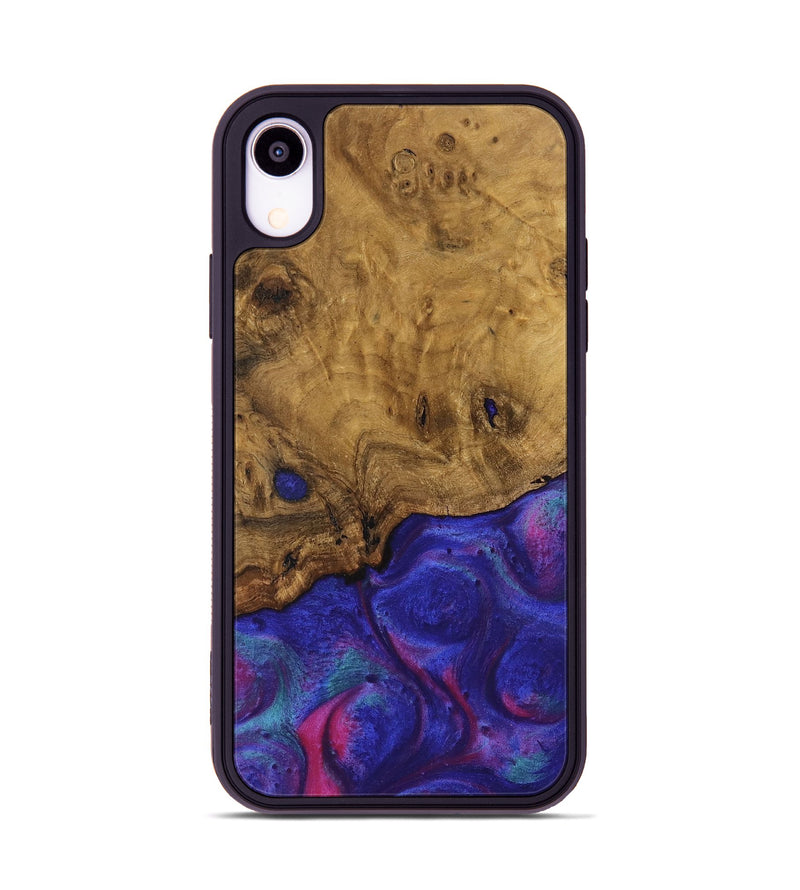 iPhone Xr Wood Phone Case - Arda (Purple, 740247)