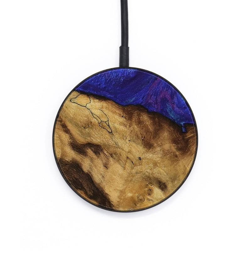 Circle Wood Wireless Charger - Fady (Purple, 740264)