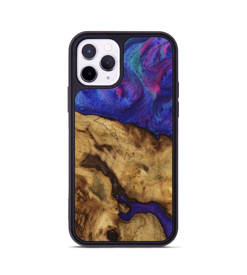 iPhone 11 Pro Wood Phone Case - Fady (Purple, 740264)