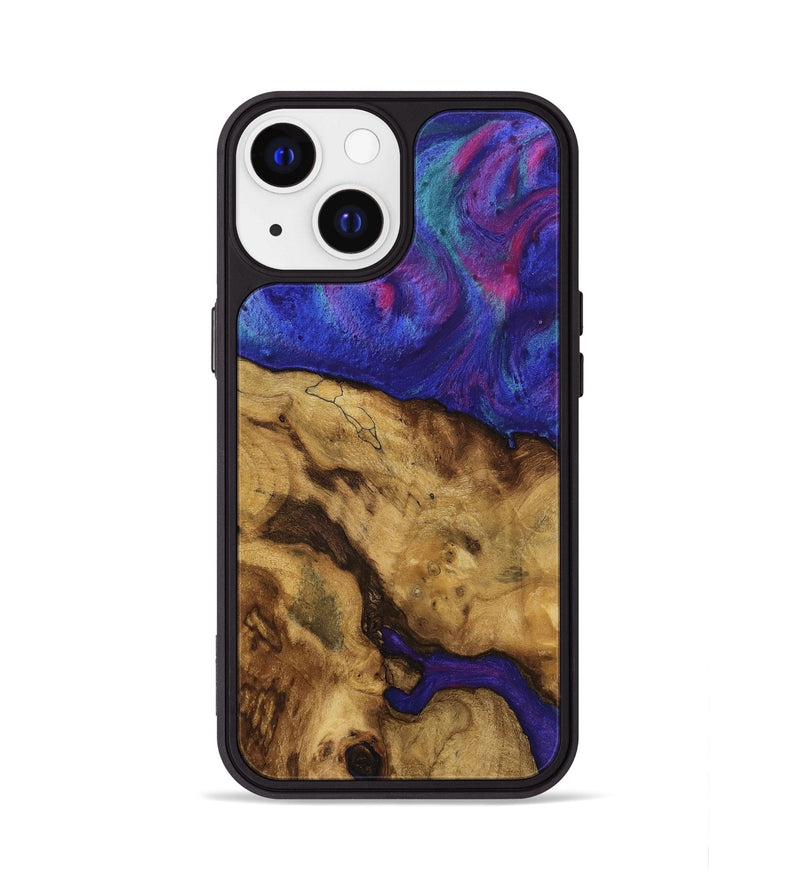 iPhone 13 Wood Phone Case - Fady (Purple, 740264)