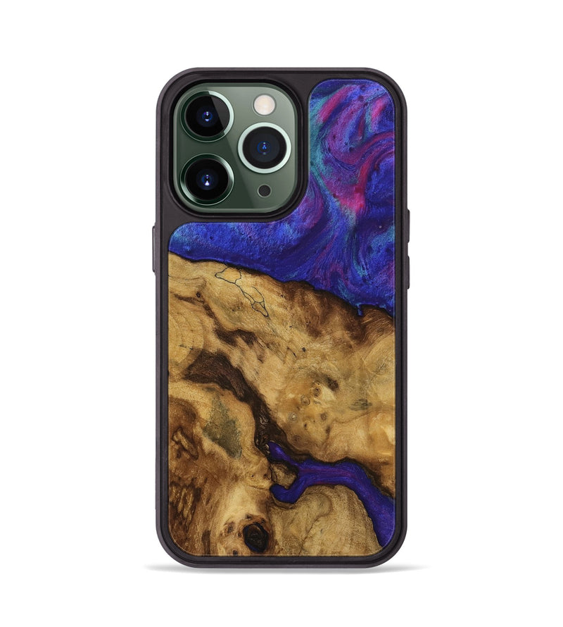 iPhone 13 Pro Wood Phone Case - Fady (Purple, 740264)