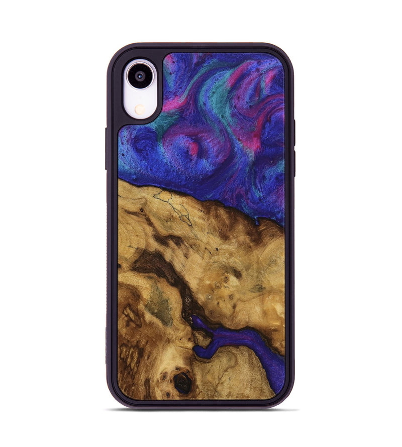 iPhone Xr Wood Phone Case - Fady (Purple, 740264)