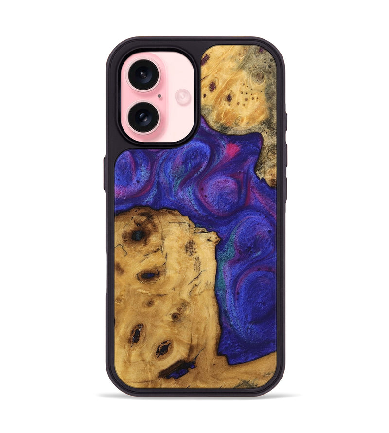 iPhone 16 Wood Phone Case - Atique (Purple, 740265)