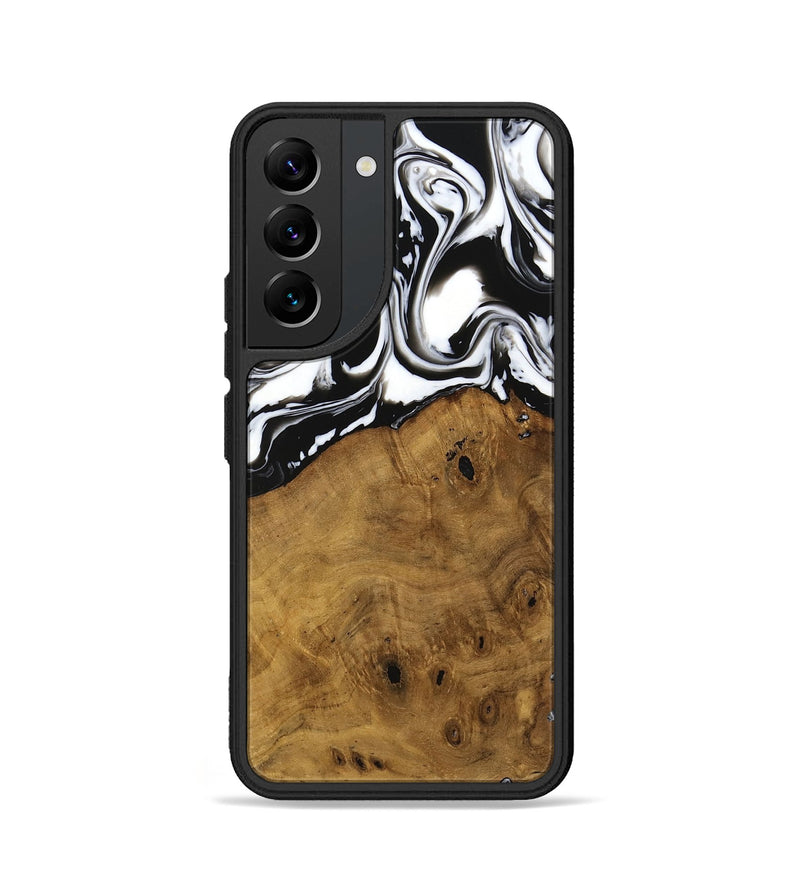 Galaxy S22 Wood Phone Case - Jarrad (Black & White, 740267)