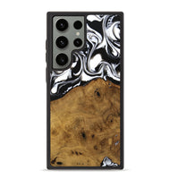 Galaxy S23 Ultra Wood Phone Case - Jarrad (Black & White, 740267)