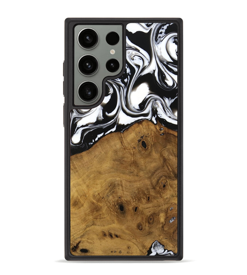 Galaxy S23 Ultra Wood Phone Case - Jarrad (Black & White, 740267)