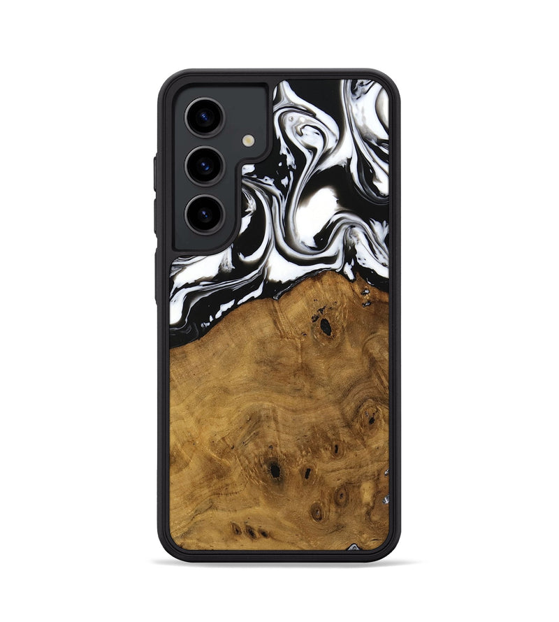 Galaxy S24 Wood Phone Case - Jarrad (Black & White, 740267)