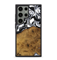 Galaxy S24 Ultra Wood Phone Case - Jarrad (Black & White, 740267)