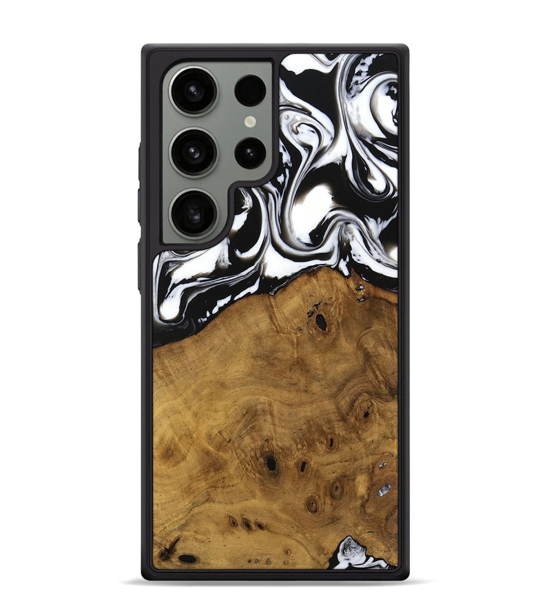 Galaxy S24 Ultra Wood Phone Case - Jarrad (Black & White, 740267)