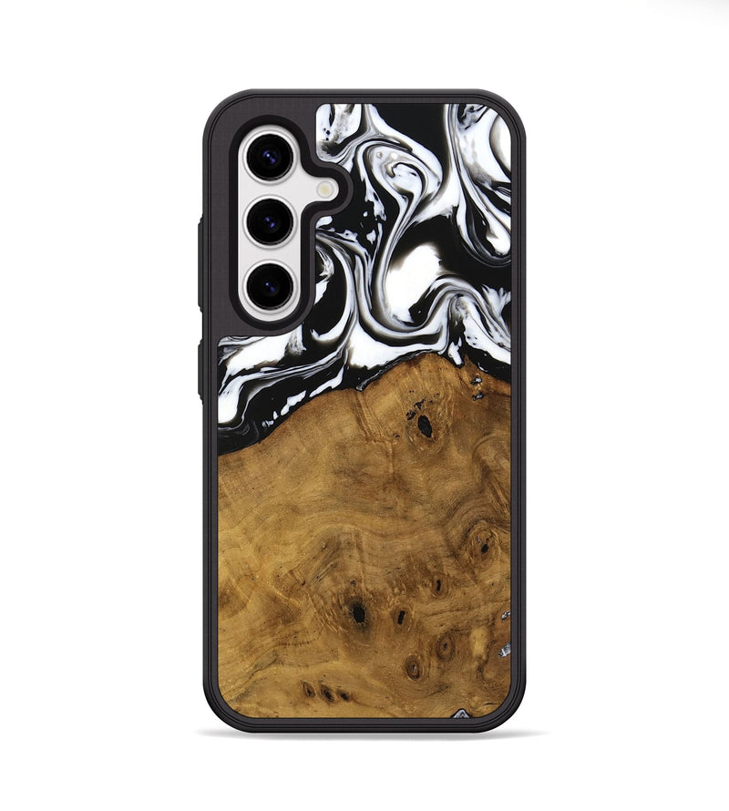 Galaxy S25 Wood Phone Case - Jarrad (Black & White, 740267)