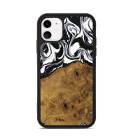 iPhone 11 Wood Phone Case - Jarrad (Black & White, 740267)