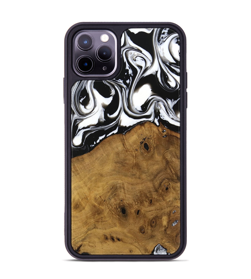 iPhone 11 Pro Max Wood Phone Case - Jarrad (Black & White, 740267)