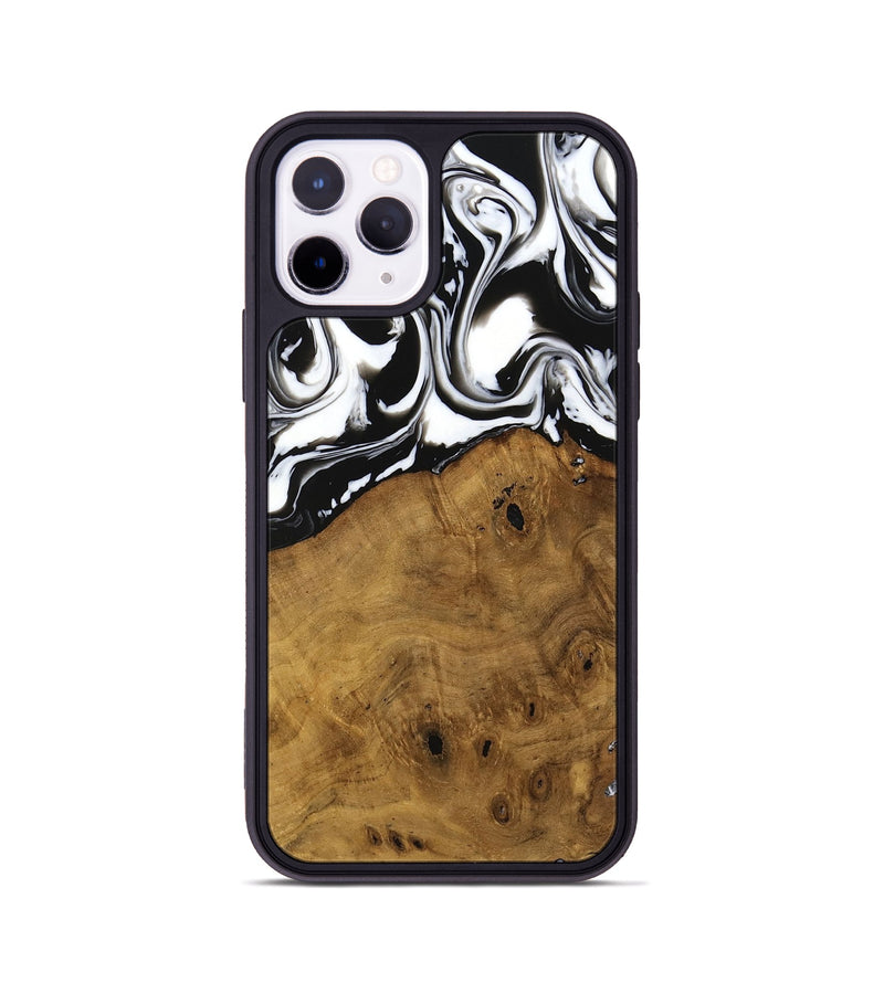 iPhone 11 Pro Wood Phone Case - Jarrad (Black & White, 740267)