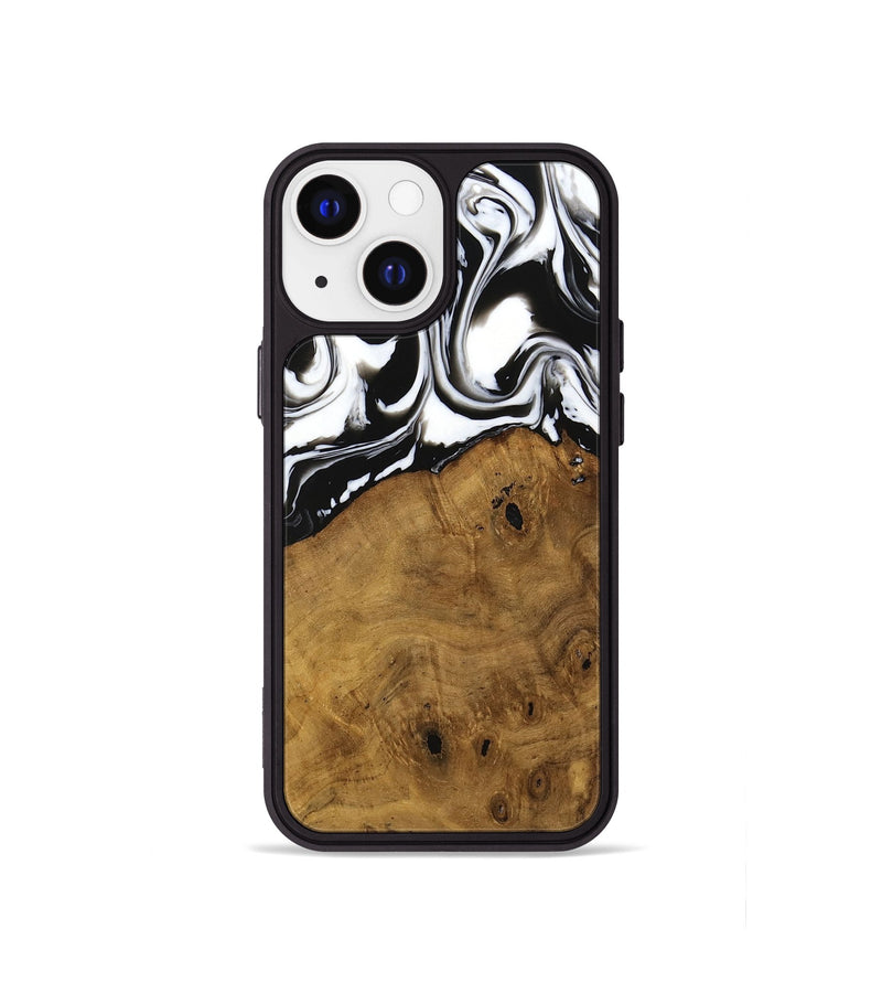 iPhone 13 mini Wood Phone Case - Jarrad (Black & White, 740267)