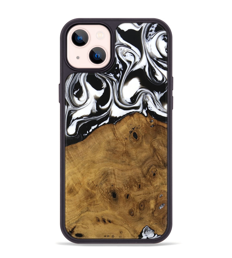 iPhone 14 Plus Wood Phone Case - Jarrad (Black & White, 740267)