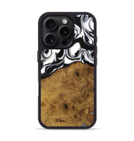 iPhone 16 Pro Wood Phone Case - Jarrad (Black & White, 740267)