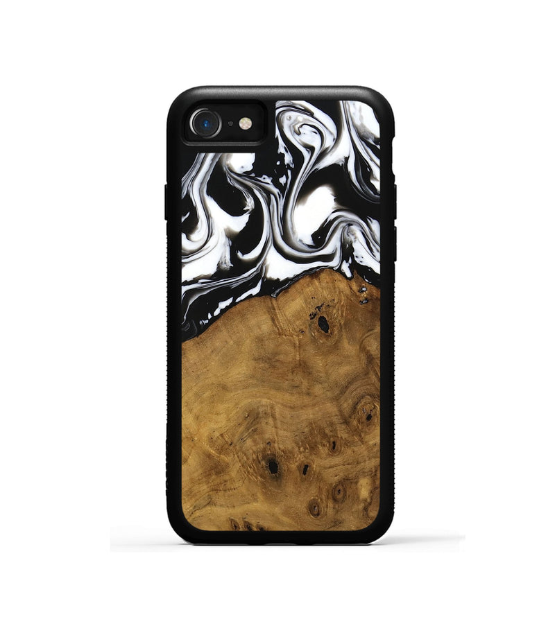 iPhone SE Wood Phone Case - Jarrad (Black & White, 740267)