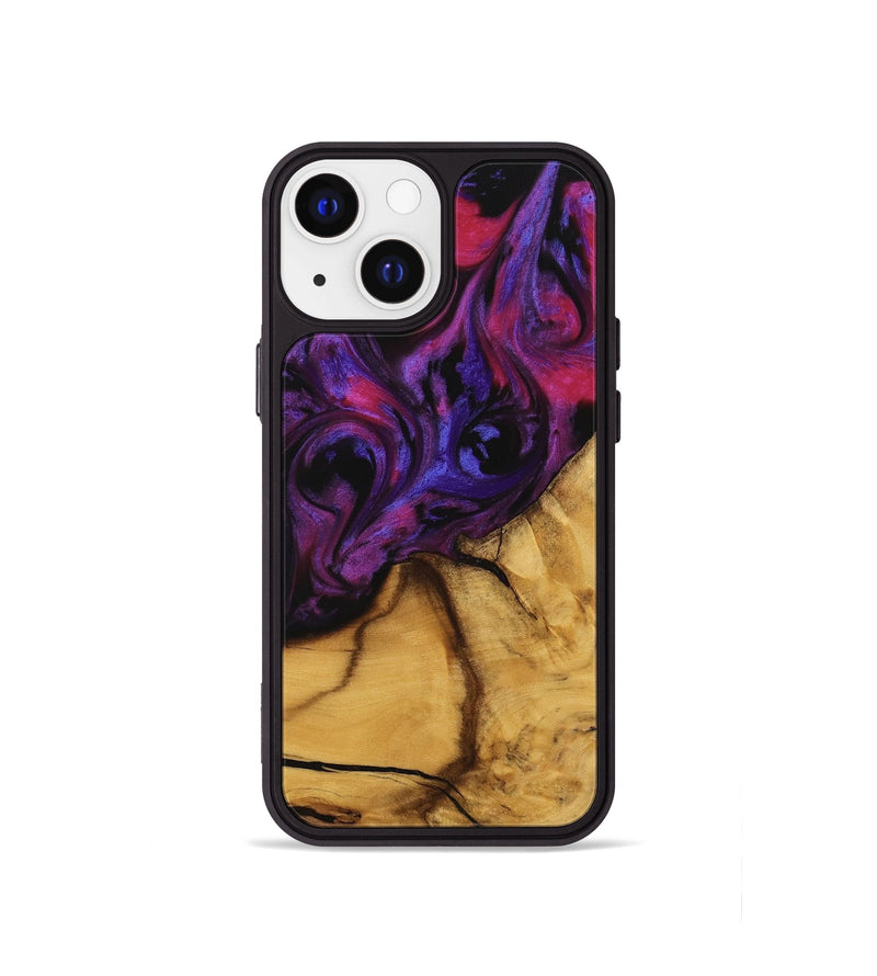 iPhone 13 mini Wood Phone Case - Gupta (Purple, 740270)