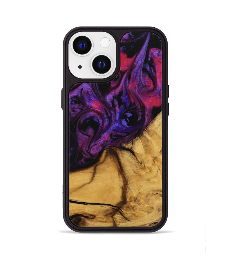 iPhone 13 Wood Phone Case - Gupta (Purple, 740270)