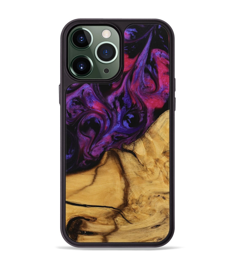 iPhone 13 Pro Max Wood Phone Case - Gupta (Purple, 740270)