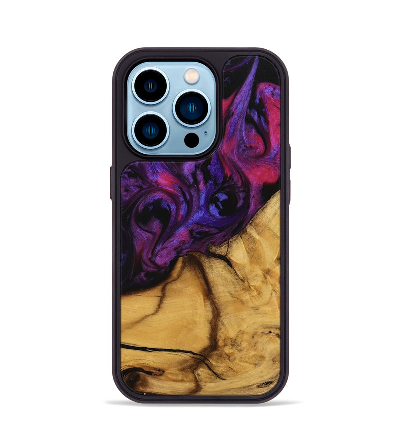 iPhone 14 Pro Wood Phone Case - Gupta (Purple, 740270)