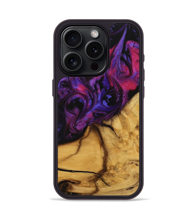 iPhone 15 Pro Wood Phone Case - Gupta (Purple, 740270)