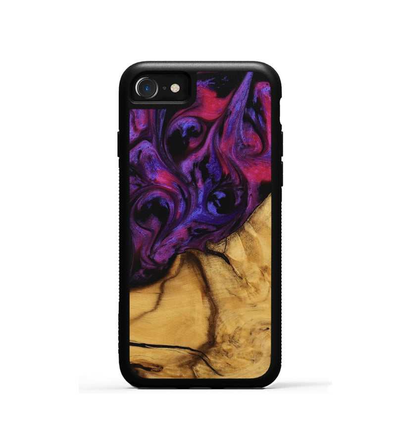 iPhone SE Wood Phone Case - Gupta (Purple, 740270)