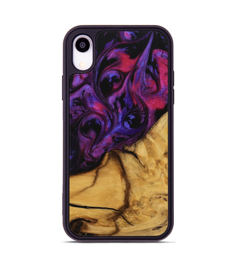 iPhone Xr Wood Phone Case - Gupta (Purple, 740270)