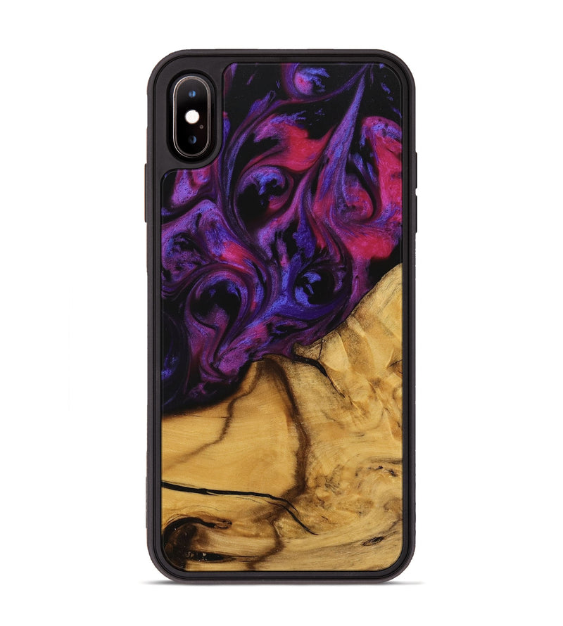 iPhone Xs Max Wood Phone Case - Gupta (Purple, 740270)