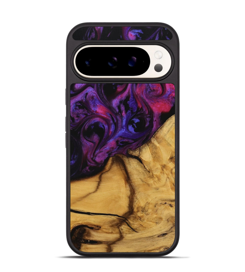 Pixel 9 Pro Wood Phone Case - Gupta (Purple, 740270)