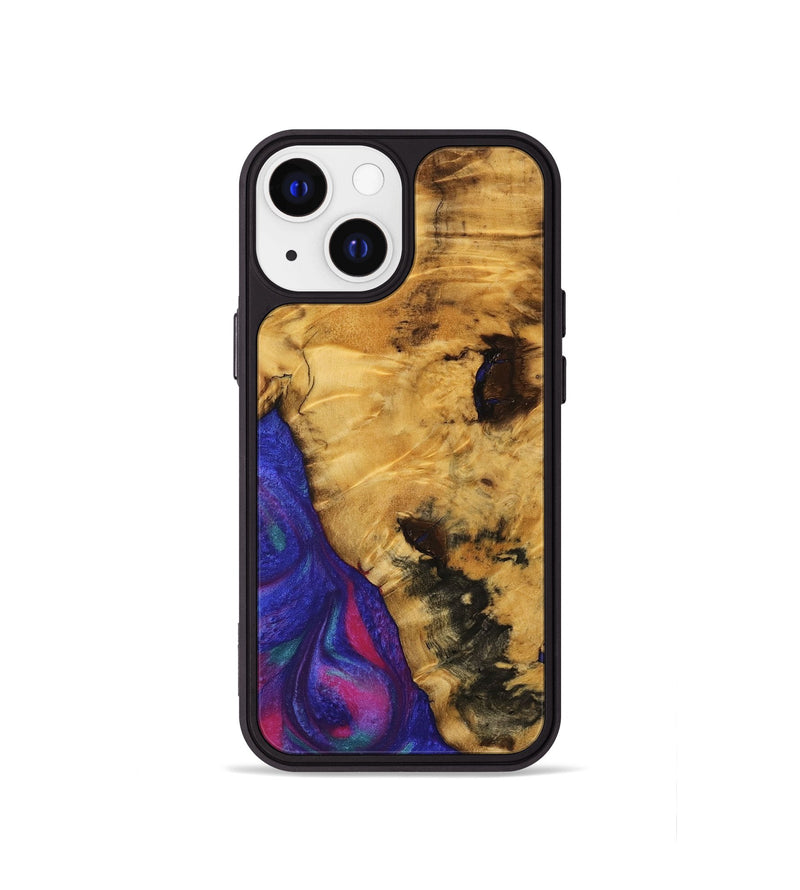 iPhone 13 mini Wood Phone Case - Erasmo (Purple, 740276)