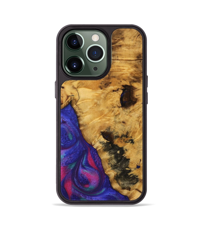 iPhone 13 Pro Wood Phone Case - Erasmo (Purple, 740276)