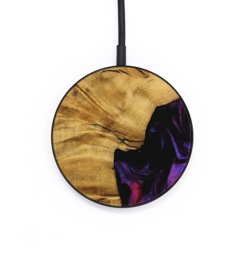 Circle Wood Wireless Charger - Helaine (Purple, 740286)