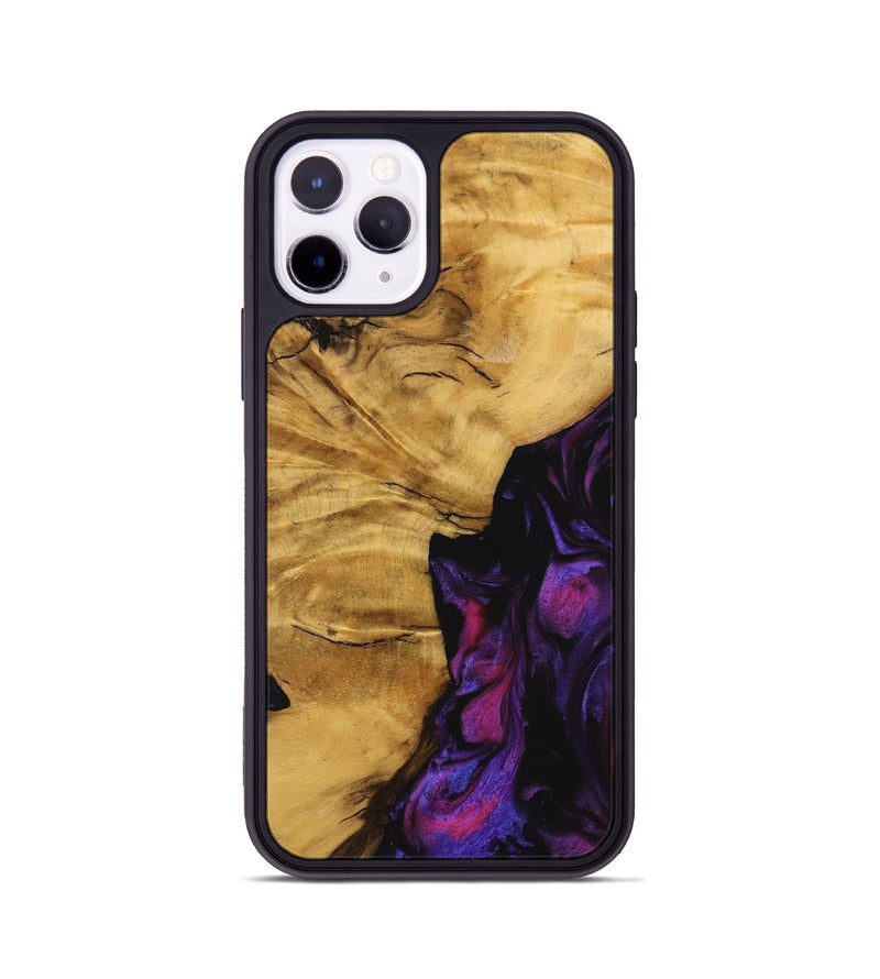 iPhone 11 Pro Wood Phone Case - Helaine (Purple, 740286)