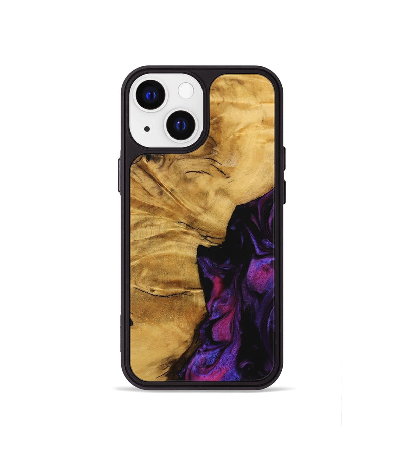 iPhone 13 mini Wood Phone Case - Helaine (Purple, 740286)