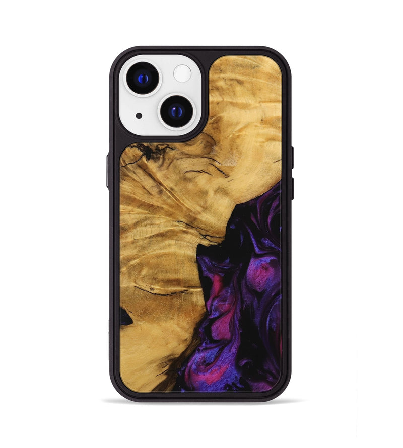 iPhone 13 Wood Phone Case - Helaine (Purple, 740286)