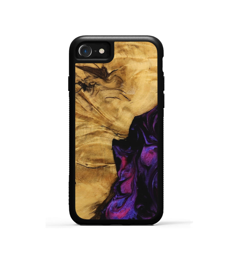 iPhone SE Wood Phone Case - Helaine (Purple, 740286)